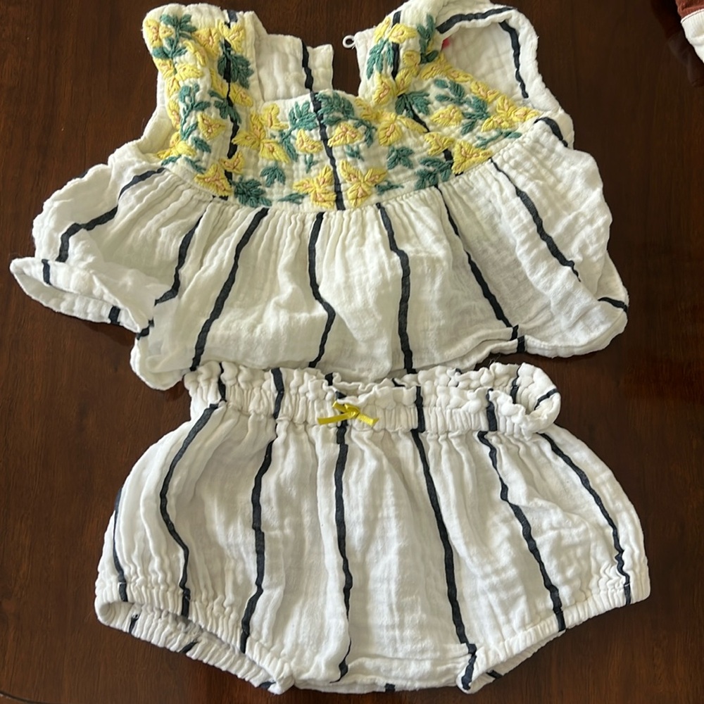 Pink chicken top and bloomers